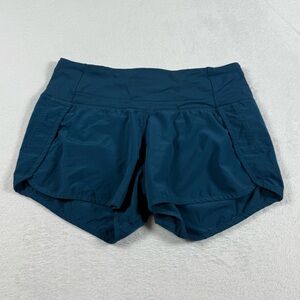 Lululemon Speed Up Running Shorts Teal Blue 2” Inseam
